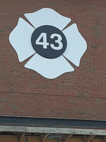 8' square custom shaped, dimensional aluminum